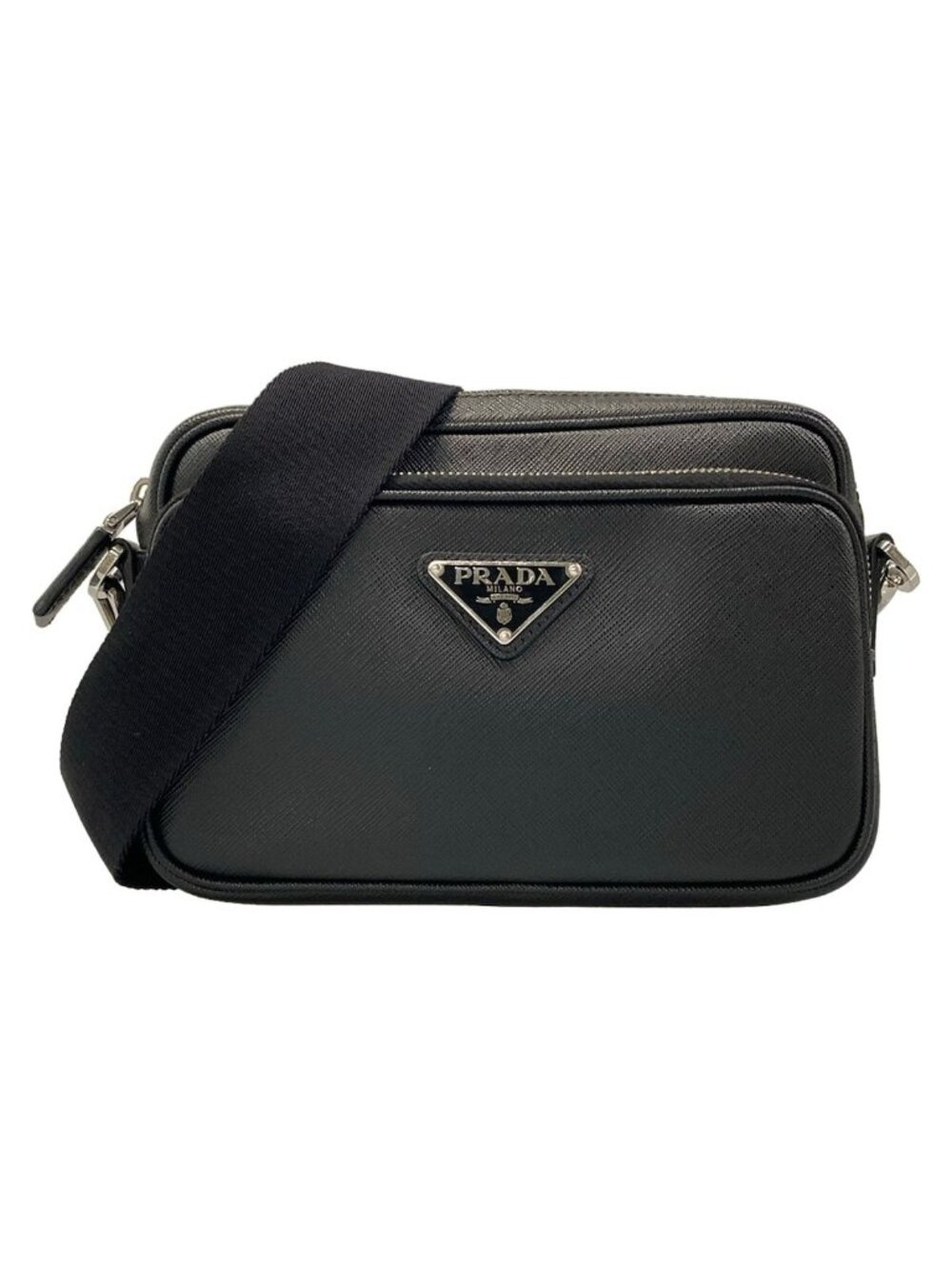 Prada Shoulder Bag Black Leather